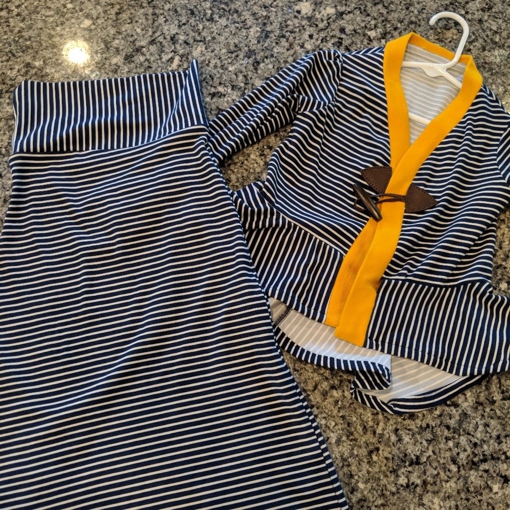 Toddler Girls *Custom Made* 3T/4T Maxi Cardi Outfi